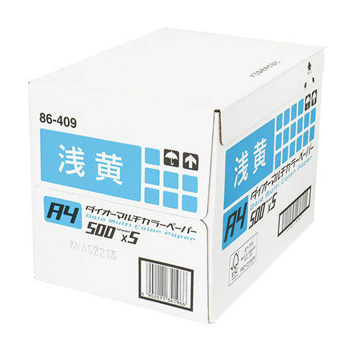 【FSC認証】カラーコピー用紙 ダイオーカラーマルチペーパー A4 浅黄(ライトブルー)5000枚(2500枚×2箱)