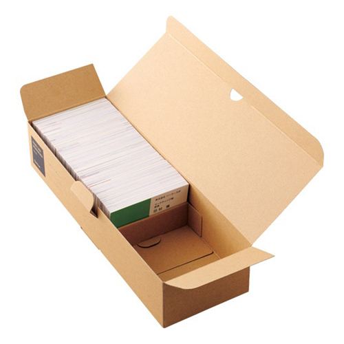 キングジム 名刺保存ボックス 1100枚収容 茶色 70