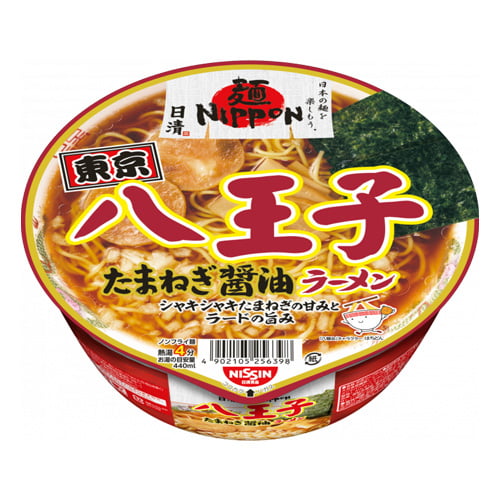 【賞味期限:25.07.10】日清食品 麺NIPPON 八王子たまねぎ醤油ラーメン 112g×12個