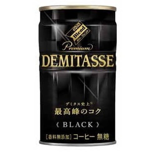 【賞味期限:25.08.31以降】ダイドー デミタス BLACK 150g×60缶