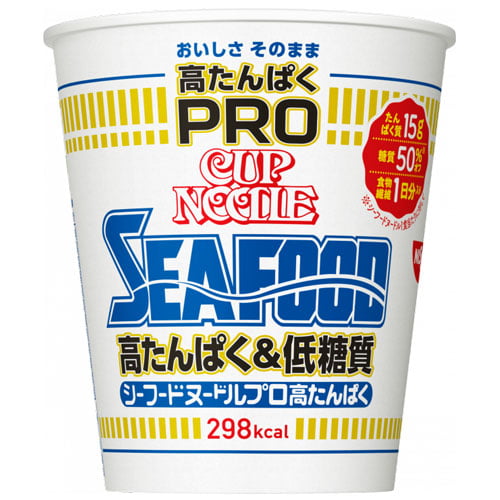【賞味期限:25.07.17】日清食品 カップヌードルPRO 高たんぱく＆低糖質 シーフードヌードル 78g×12個