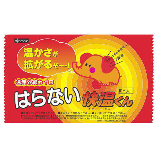 【使用期限:25.12.31以降】オカモト 快温くん 貼らないカイロ レギュラー 10枚入×24個