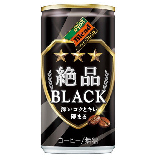 【賞味期限:25.02.28】ダイドーブレンド 絶品ブラック 185g×60缶