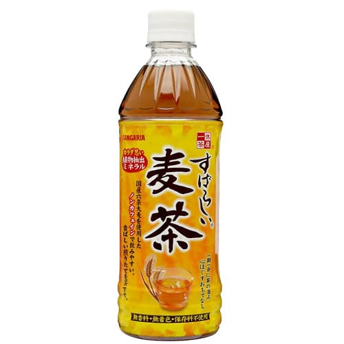 【賞味期限:25.04.30】サンガリア すばらしい麦茶 500ml 48本