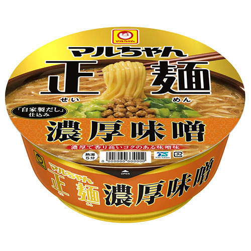 【賞味期限:25.03.10】東洋水産 マルちゃん正麺 カップ 濃厚味噌 133g×12個