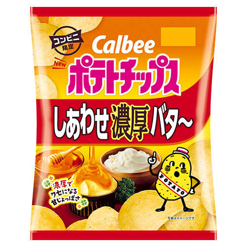 【賞味期限:25.09.30】カルビー ポテトチップス しあわせ濃厚バタ～ 72g×3袋