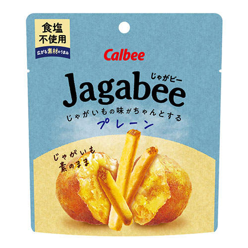 【賞味期限:25.08.31】カルビー Jagabee プレーン 食塩不使用 38g×12袋