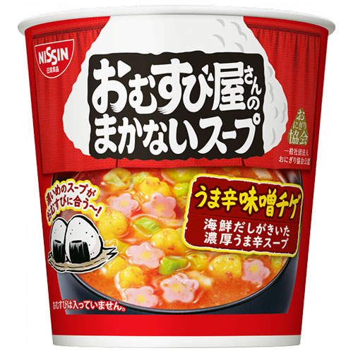【賞味期限:25.11.08】日清食品 おむすび屋さんのまかないスープ うま辛味噌チゲ 13g×6個