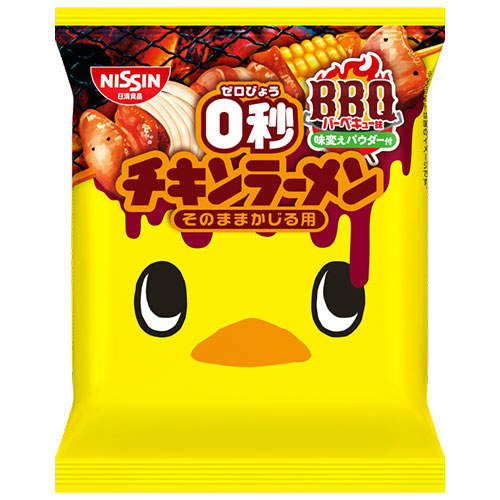 【賞味期限:26.02.26】日清食品 0秒チキンラーメン BBQ味パウダー付 79g 30袋