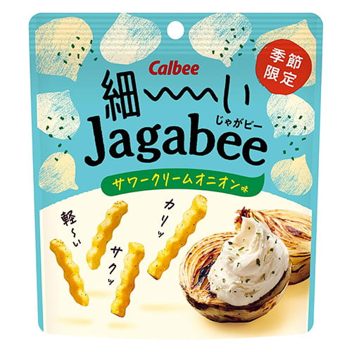 賞味期限:26.04.30 ジャガビー サワークリームオニオン味 カルビー 細ーいJagabee 12袋 35g