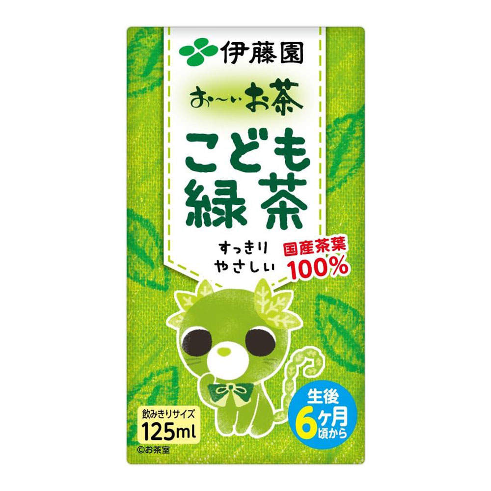 賞味期限:27.01.31 伊藤園 お～いお茶 こども緑茶 125ml 3本入 12パック