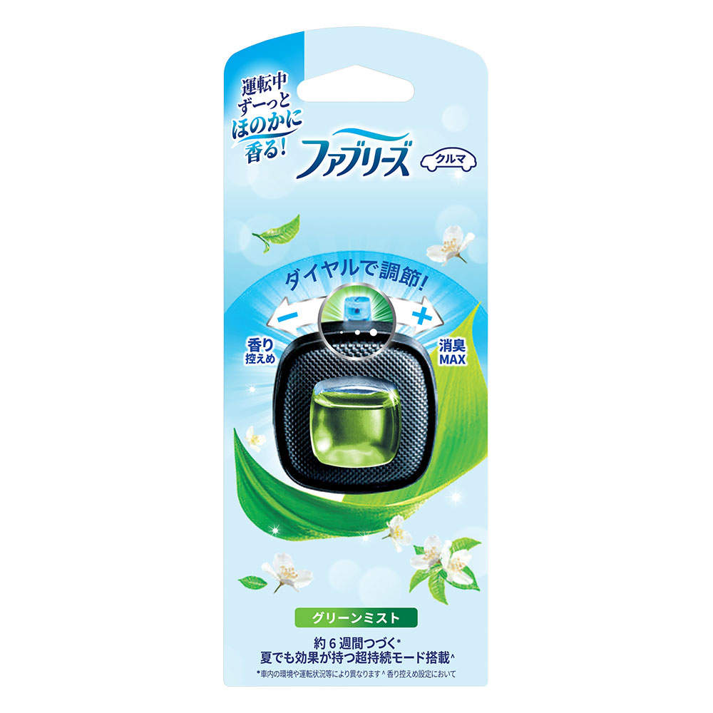 P&G ファブリーズ イージークリップ グリーンミスト 2.5ml 3個