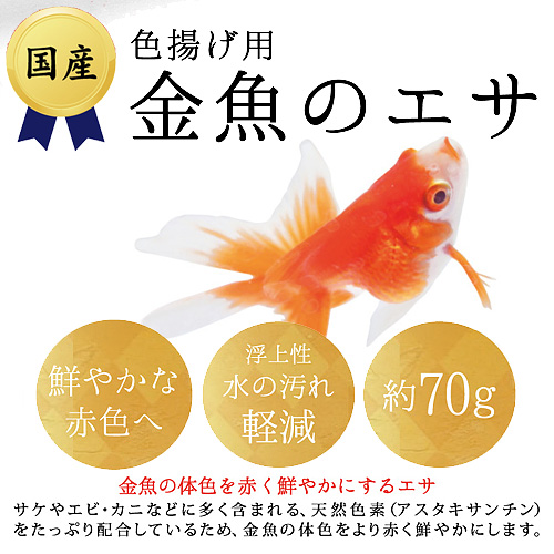 よろずやマルシェ本店 色揚げ用金魚のエサ 70g 0941 100円均一 100円ショップ 食品 日用品から百均まで個人向け通販