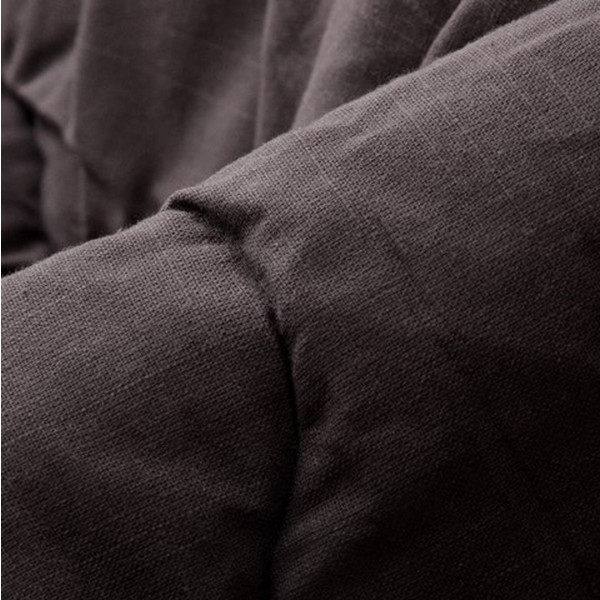 イケヒコ 先染め 厚掛こたつ布団 つむぎ 長方形 205×285cm ブラック