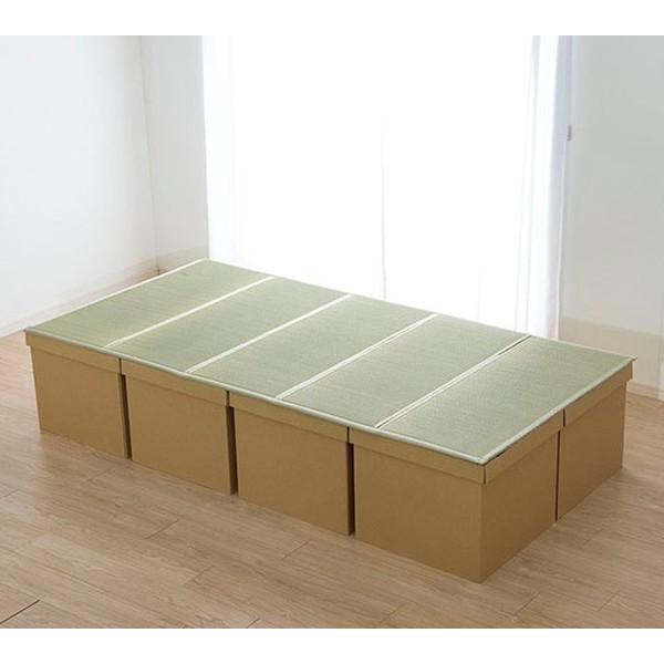 イケヒコ 防災用 段ボール畳ベッド シングル 100×200cm: オフィス家具 