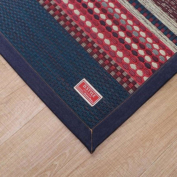 イケヒコ 純国産 い草カーペット DXデニムラルフ 約191×250cm ブルー