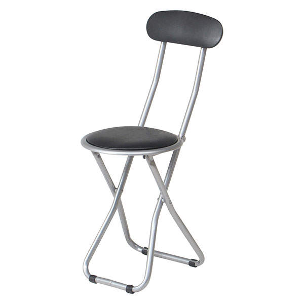 折りたたみパイプ丸椅子 FB-32BK 6脚セット 88625