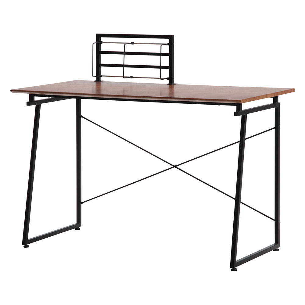 不二貿易 ワークデスク 幅120cm SMART 本棚付 94897