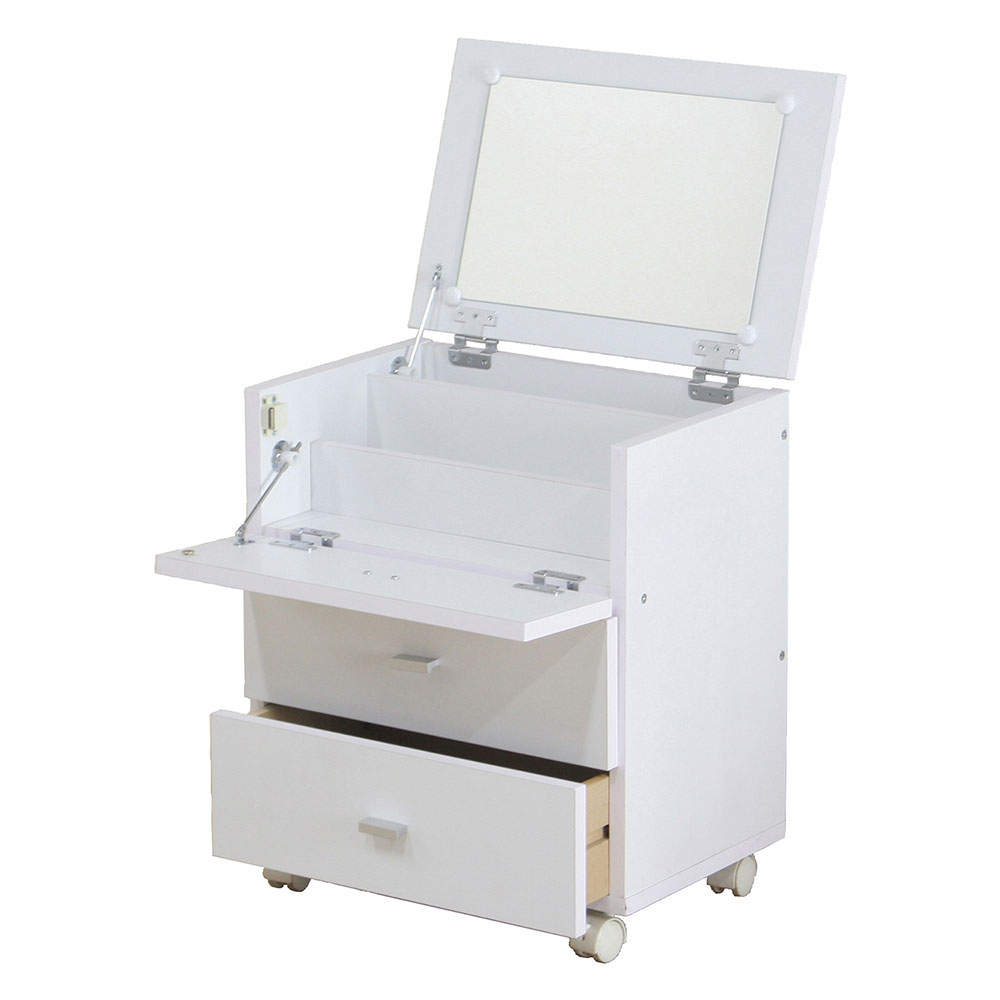 不二貿易 ドレッサー 化粧箱 フィーゴ ホワイト FWK-4553DR