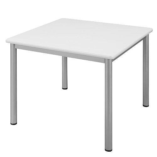 (個人宅＋3300円) タック ミーティングテーブル W900×D900 ネオホワイト TL9090-NW