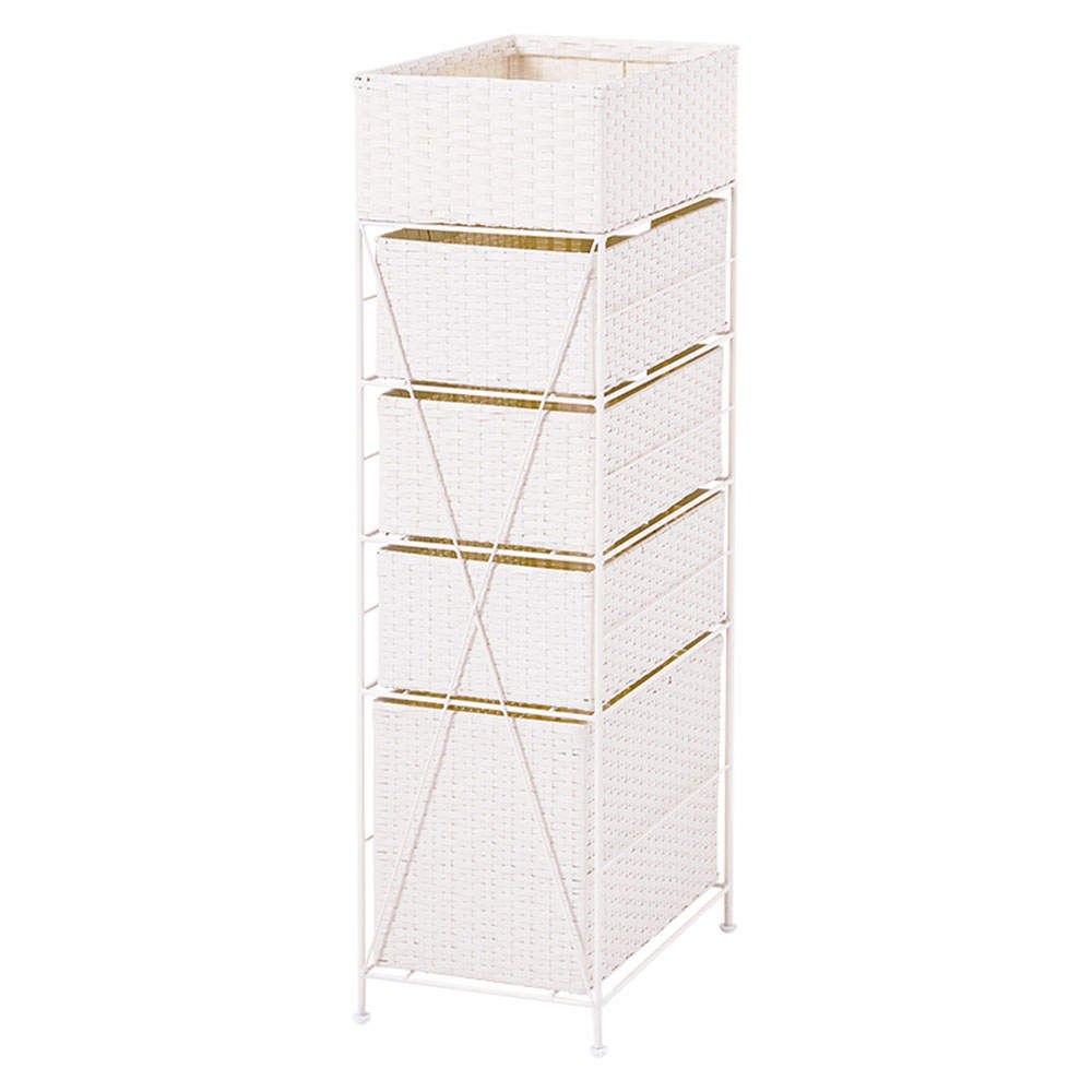 萩原 ランドリーラック ホワイト RAN-2421WH