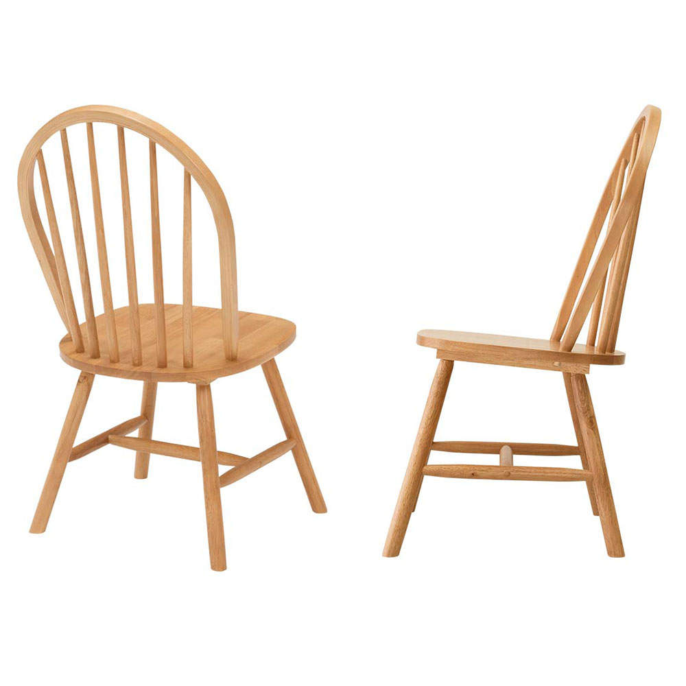 萩原 ダイニングチェア(Aタイプ) 2脚セット Aタイプ ナチュラル BC-8624LNT