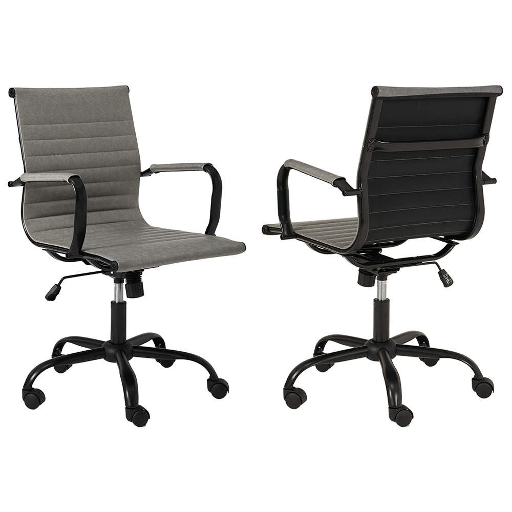 萩原 オフィスチェア ダークグレー LHC-4476DGY