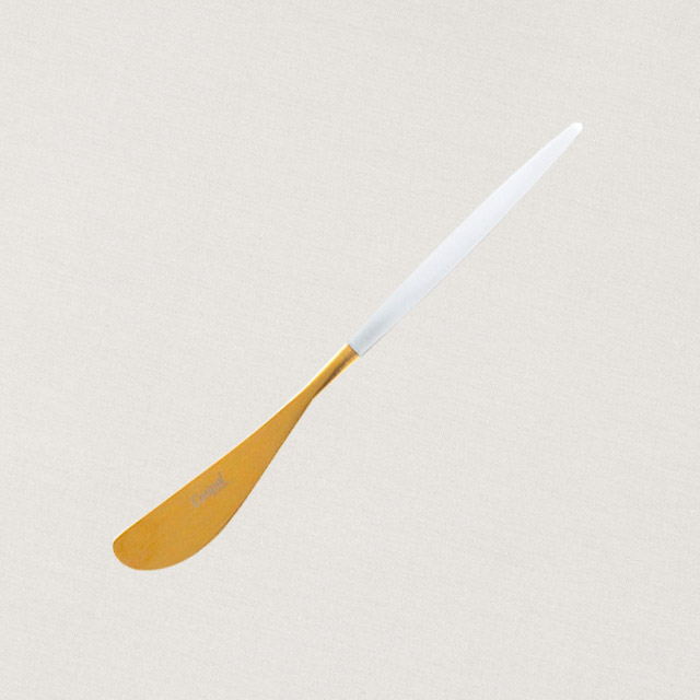 Cutipol クチポール GOA White Matte Gold ゴア ホワイト マットゴールド Butter knife バターナイフ