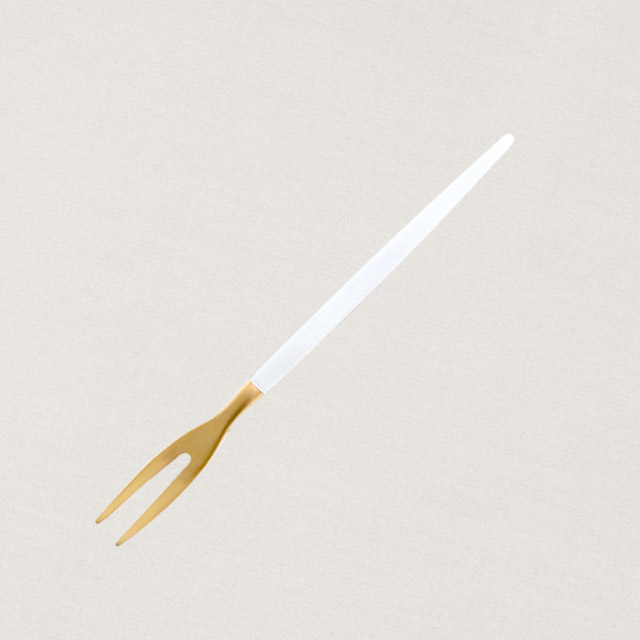 Cutipol クチポール GOA White Matte Gold ゴア ホワイト マットゴールド Japanese fork ジャパニーズフォーク