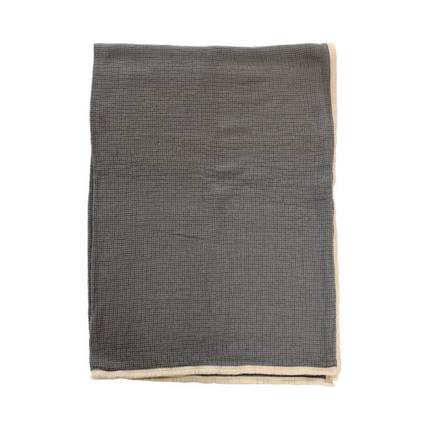 よろずやマルシェ本店 KLIPPAN クリッパン ブランケット コットンスロー DECOR ウォームグレー Warm grey 125×
