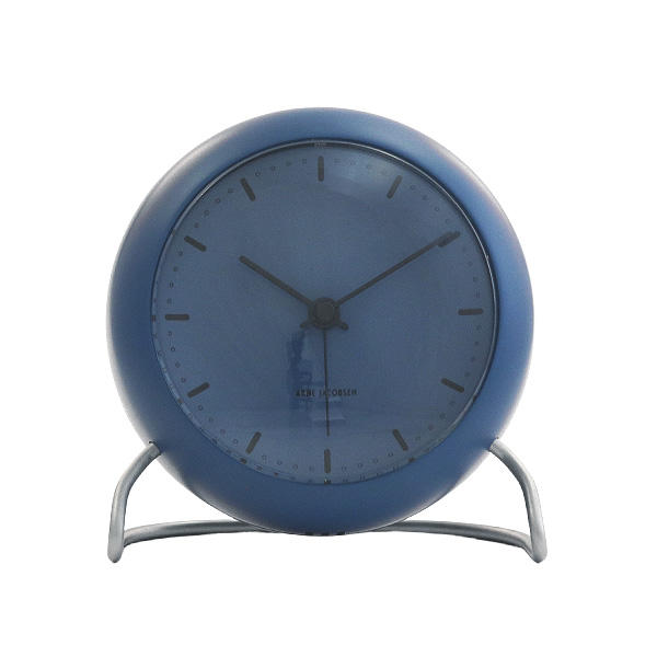 ARNE JACOBSEN アルネ・ヤコブセン 置時計 City Hall table clock シティーホール テーブルクロック ブルー 11cm
