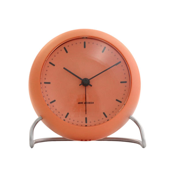 ARNE JACOBSEN アルネ・ヤコブセン 置時計 City Hall table clock シティーホール テーブルクロック オレンジ 11cm