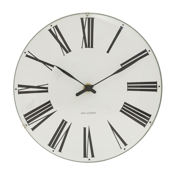 ARNE JACOBSEN アルネ・ヤコブセン 掛け時計 Roman wall clock ローマンクロック ホワイト 21cm