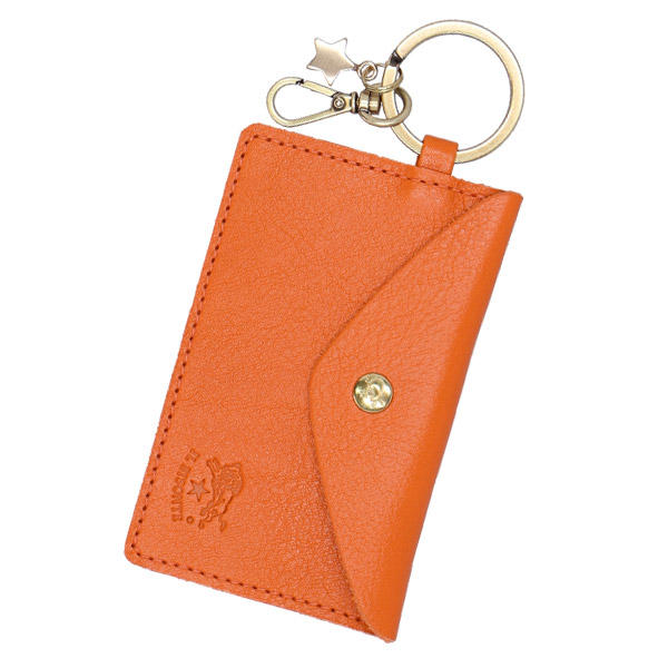 よろずやマルシェ本店 | IL BISONTE イルビゾンテ SCARLINO KEYRING キーリング付きカードケース ORANGE オレンジ  OR102 SKH042 キーホルダー PV0005: 日用品・キッチン・洗剤 －食品・日用品から百均まで個人向け通販