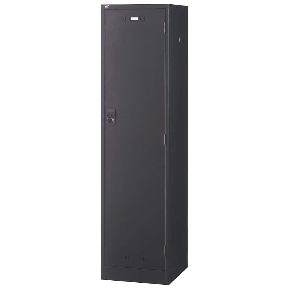 生興 SLDKロッカー 1人用 内筒交換錠 W455×D515×H1790mm ブラック SLDK-1-T