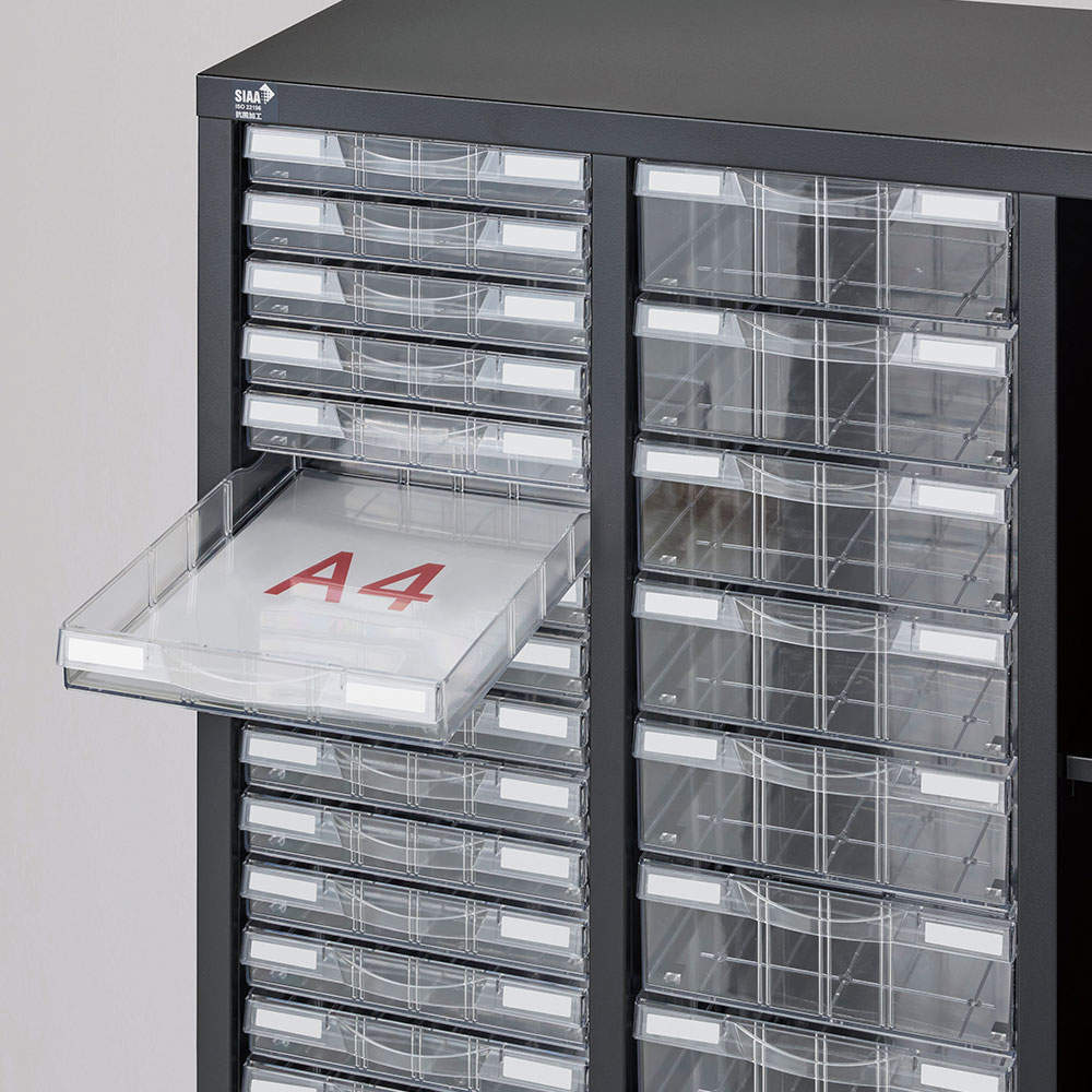 生興 ALZシリーズ プラスチックケース ブラック W880xD380×H1110mm ALZK-KP34SL