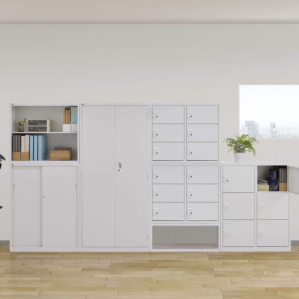 生興 ALZシリーズ オープン書庫 ホワイト W880xD380×H360mm ALZ-K31