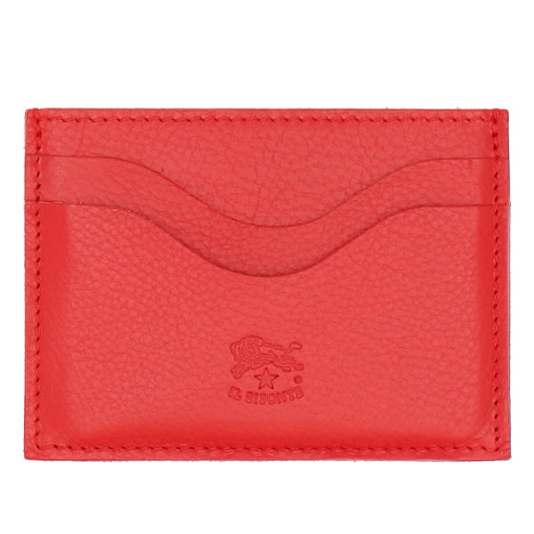 IL BISONTE イルビゾンテ CARD CASE カードケース RED レッド RE182 SCC050 PV0001