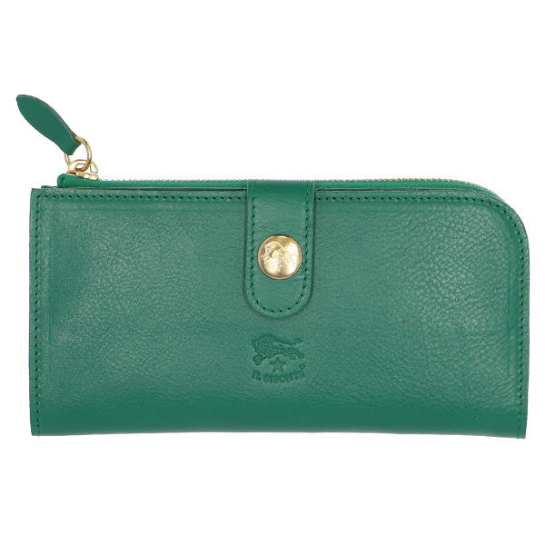 IL BISONTE イルビゾンテ CONTINENTAL WALLET 長財布 EMERALD エメラルド GR343 SCW011 ロングウォレット PV0001