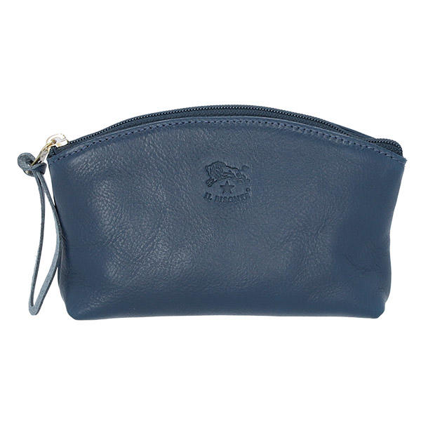 IL BISONTE イルビゾンテ POUCH ファスナーポーチ BLUE ブルー BL142 SCA014 ポーチ PV0005