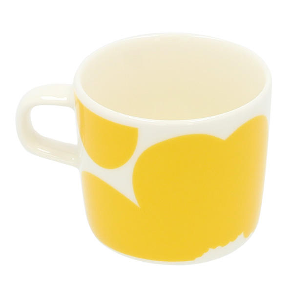 Marimekko マリメッコ Iso Unikko 60th イソ ウニッコ コーヒーカップ 200ml ホワイト×イエロー