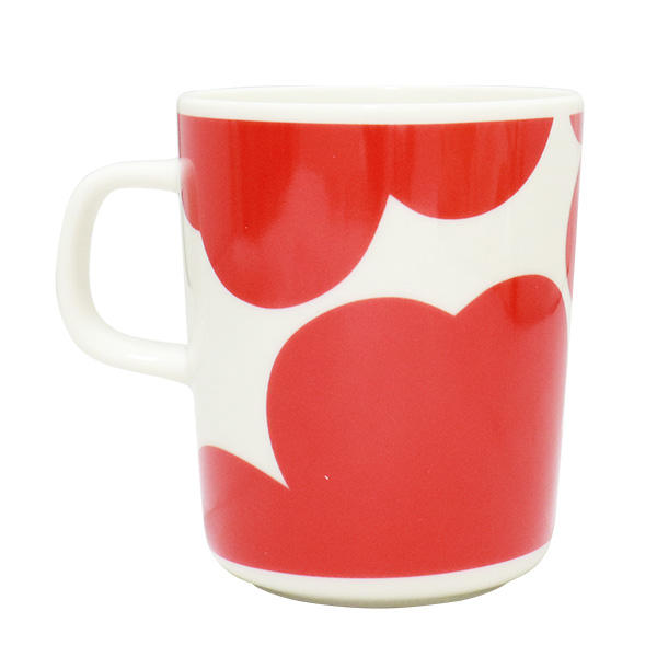 Marimekko マリメッコ Iso Unikko 60th イソ ウニッコ マグ マグカップ 250ml ホワイト×レッド