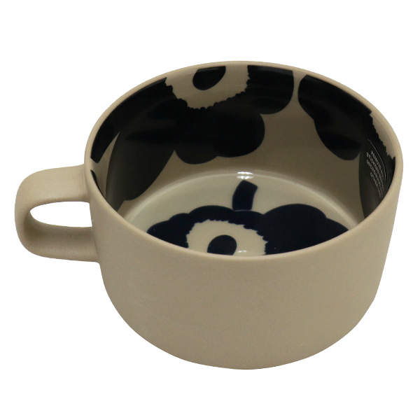 Marimekko マリメッコ Unikko ウニッコ ティーカップ 250ml テラ×ダークブルー