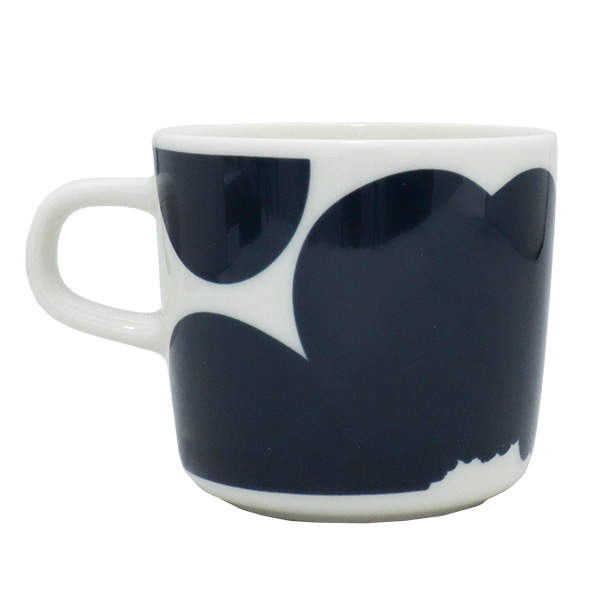 Marimekko マリメッコ Iso Unikko 60th イソ ウニッコ コーヒーカップ 200ml ホワイト×ダークブルー