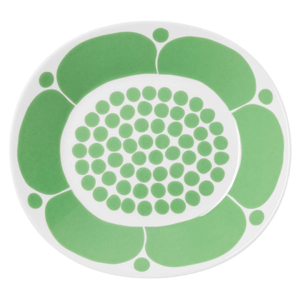 ARABIA アラビア Sunnuntai スンヌンタイ オーバルプレート 25cm ライトグリーン