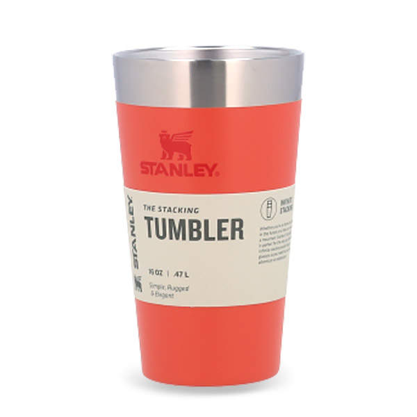 STANLEY スタンレー Adventure Stacking Beer Pint アドベンチャー スタッキング 真空パイント ホットコーラル 0.47L 16oz