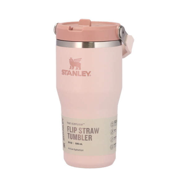 STANLEY スタンレー IceFlow Flip Straw Tumbler アイスフロー フリップストロー 真空タンブラー ローズクオーツ 0.6L 20oz