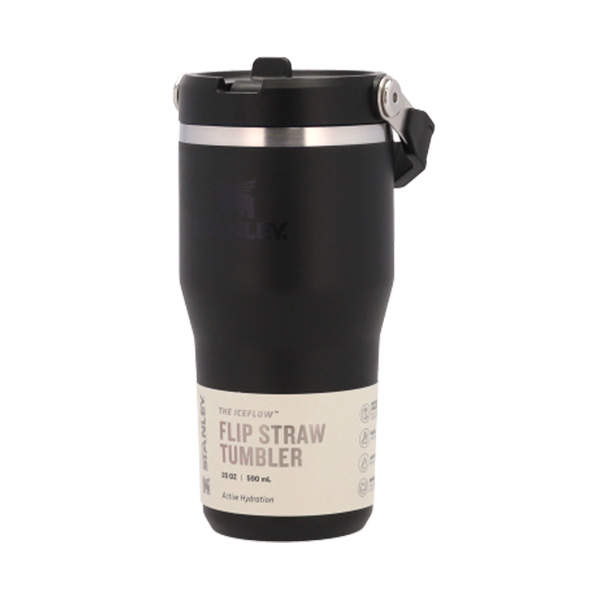 STANLEY スタンレー IceFlow Flip Straw Tumbler アイスフロー フリップストロー 真空タンブラー ブラック 0.6L 20oz