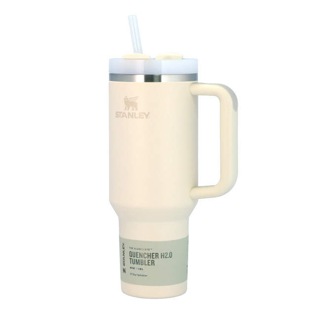 STANLEY スタンレー The Quencher H2.O FlowState Tumbler 真空 スリムクエンチャー クリーム 1.18L 40oz