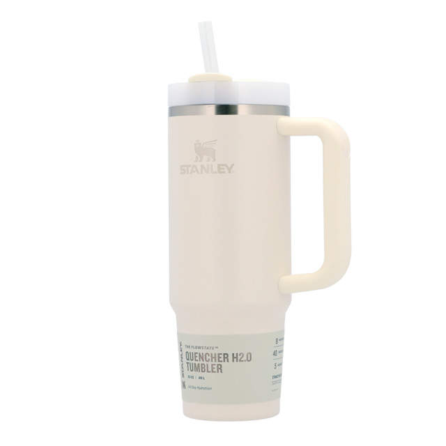 STANLEY スタンレー The Quencher H2.O FlowState Tumbler 真空 スリムクエンチャー クリーム 0.88L 30oz